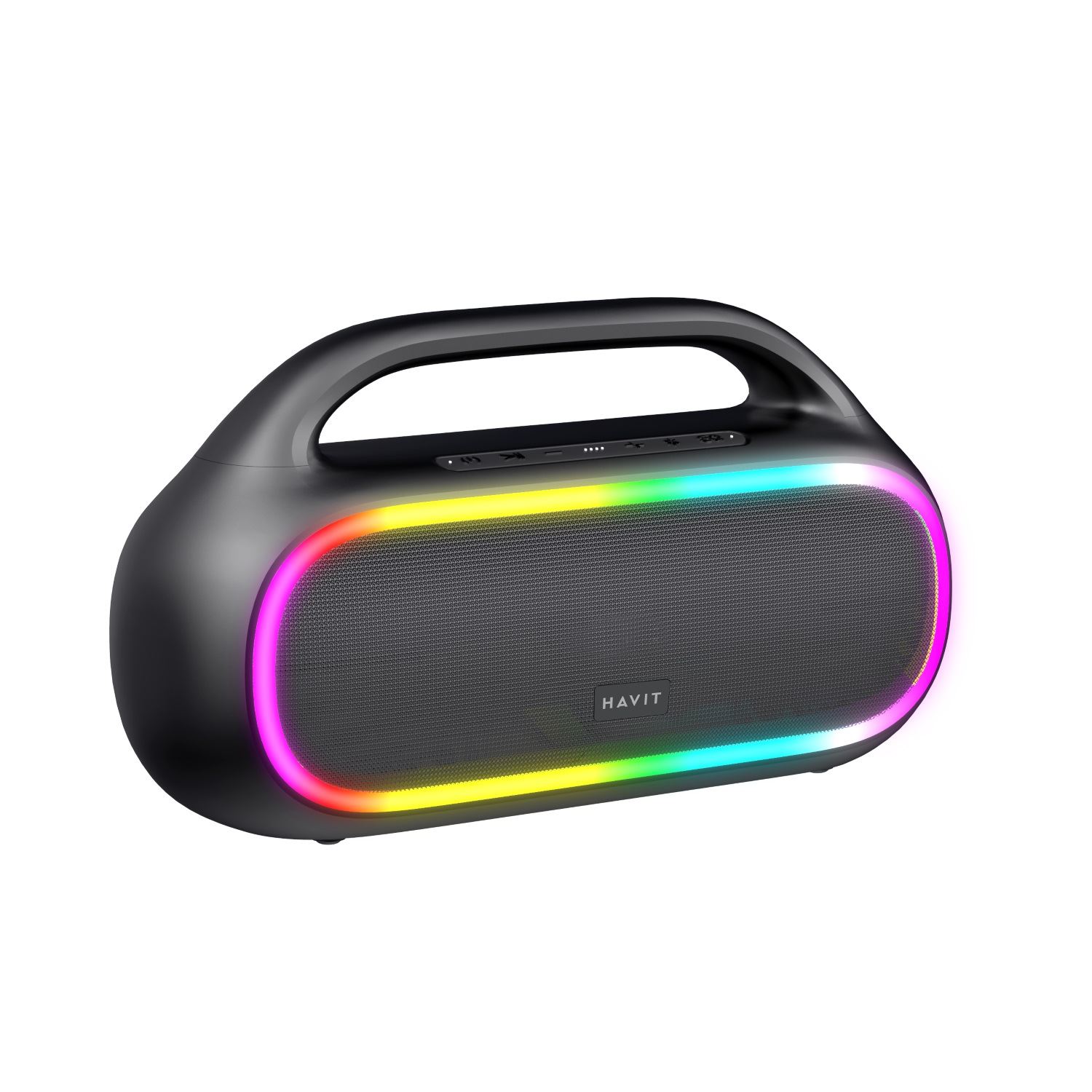 Parlante Bluetooth Havit SK862BT Multifunción IPX6 RGB Negro